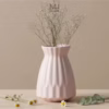 Bình hoa gốm sứ Felizia trang trí decor hoa văn sọc Made4Home - Kích thước 21x15cm
