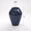 Bình hoa gốm sứ Lys trang trí decor dáng bầu Made4Home - Kích thước 25x11cm