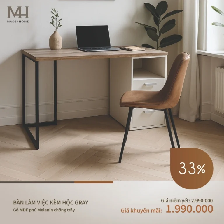 Mua Bàn Làm Việc Gỗ Cao Cấp – Giá Tốt & Chất Lượng