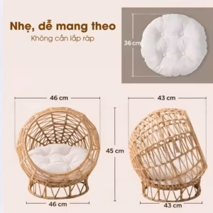 Alternative view of Nhà Cho Chó Mèo Đan Dây Thừng Cao Cấp Made4Home – Nest Relax Chair