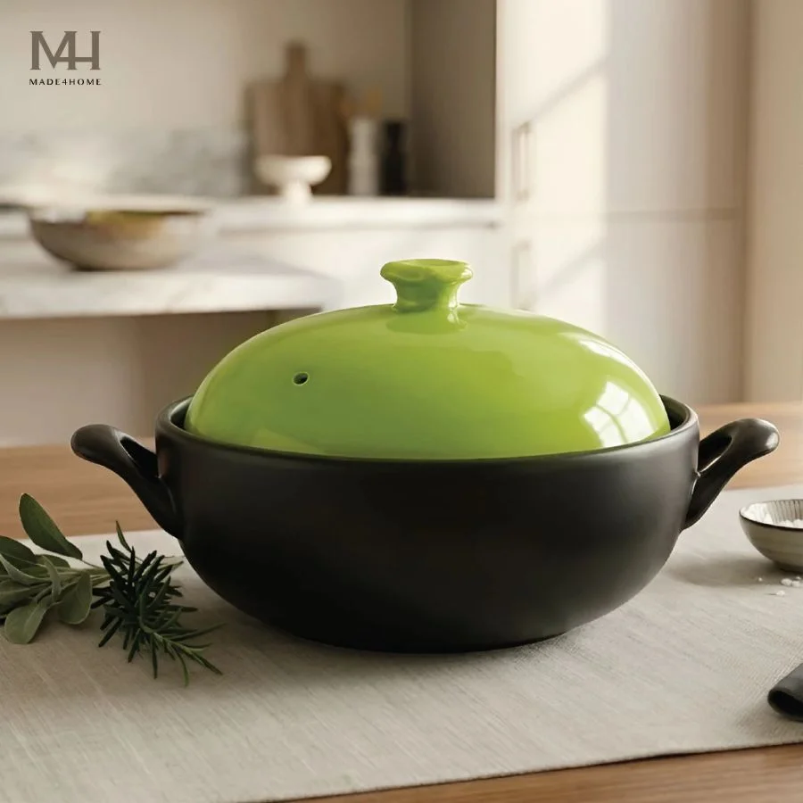 Nồi đất Nắp Sứ CeraCook Made4Home – Giữ Nhiệt Tốt, Nấu Ngon Chuẩn Vị Việt