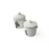 Thố Chưng Gốm Sứ Cao Cấp Made4Home 2 Lớp Nắp Giữ Nhiệt, Thiết Kế Sang Trọng Cho Gian Bếp Việt
