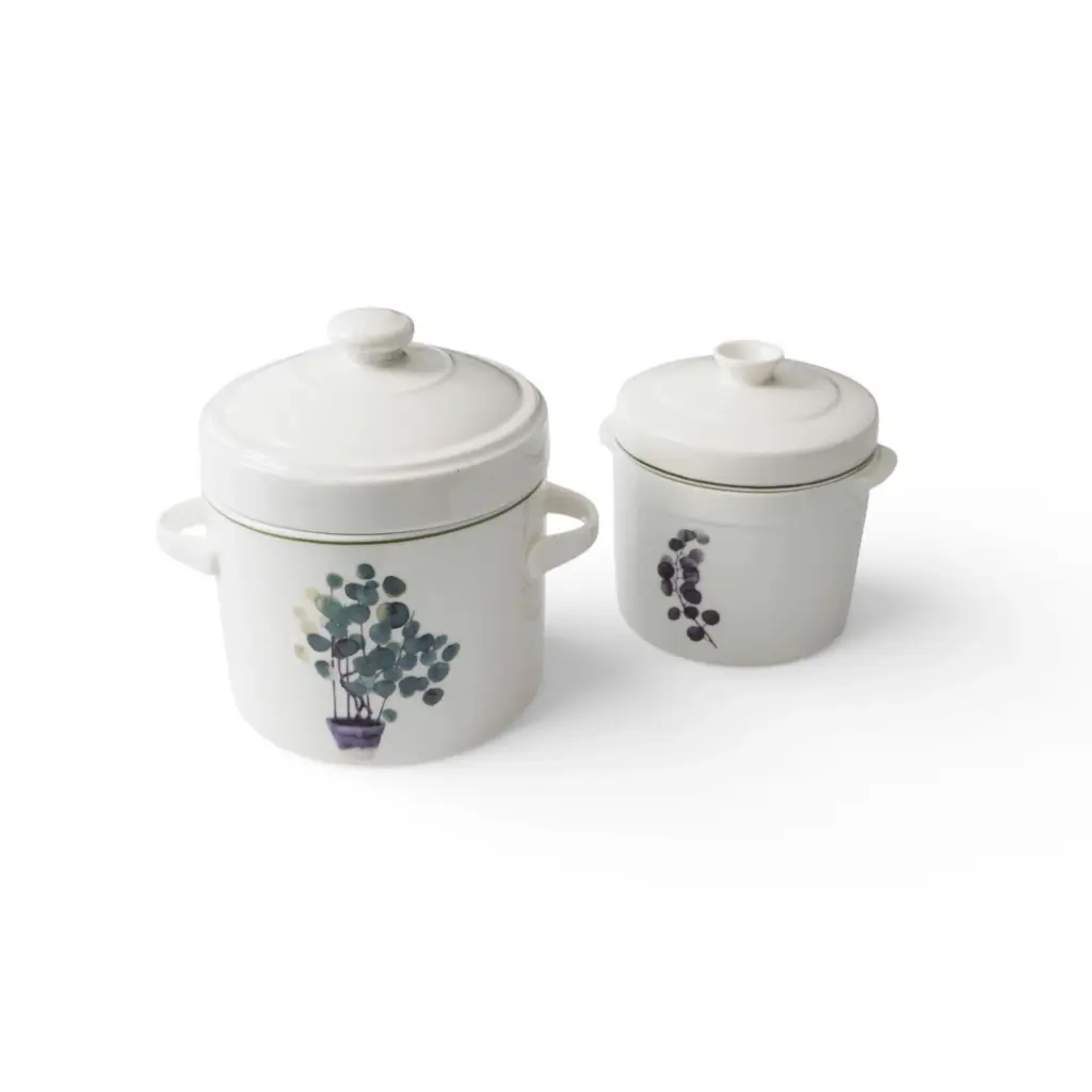 Thố Chưng Gốm Sứ Cao Cấp Made4Home 2 Lớp Nắp Giữ Nhiệt, Thiết Kế Sang Trọng Cho Gian Bếp Việt