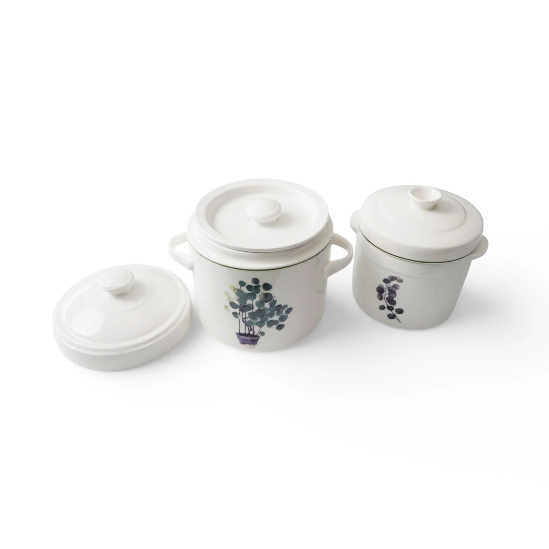 Thố Chưng Gốm Sứ Cao Cấp Made4Home 2 Lớp Nắp Giữ Nhiệt, Thiết Kế Sang Trọng Cho Gian Bếp Việt