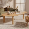Bàn Trà Gỗ Made4Home – Bo Góc An Toàn, Veneer Tự Nhiên Cao Cấp Cho Phòng Khách Hiện Đại