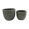 Egg Poly Planter (Set Of 2) – Green Grey
