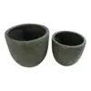 Egg Poly Planter (Set Of 2) – Green Grey