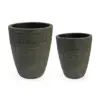 Milan Urn Poly Planter (Set Of 2) – Green Brown