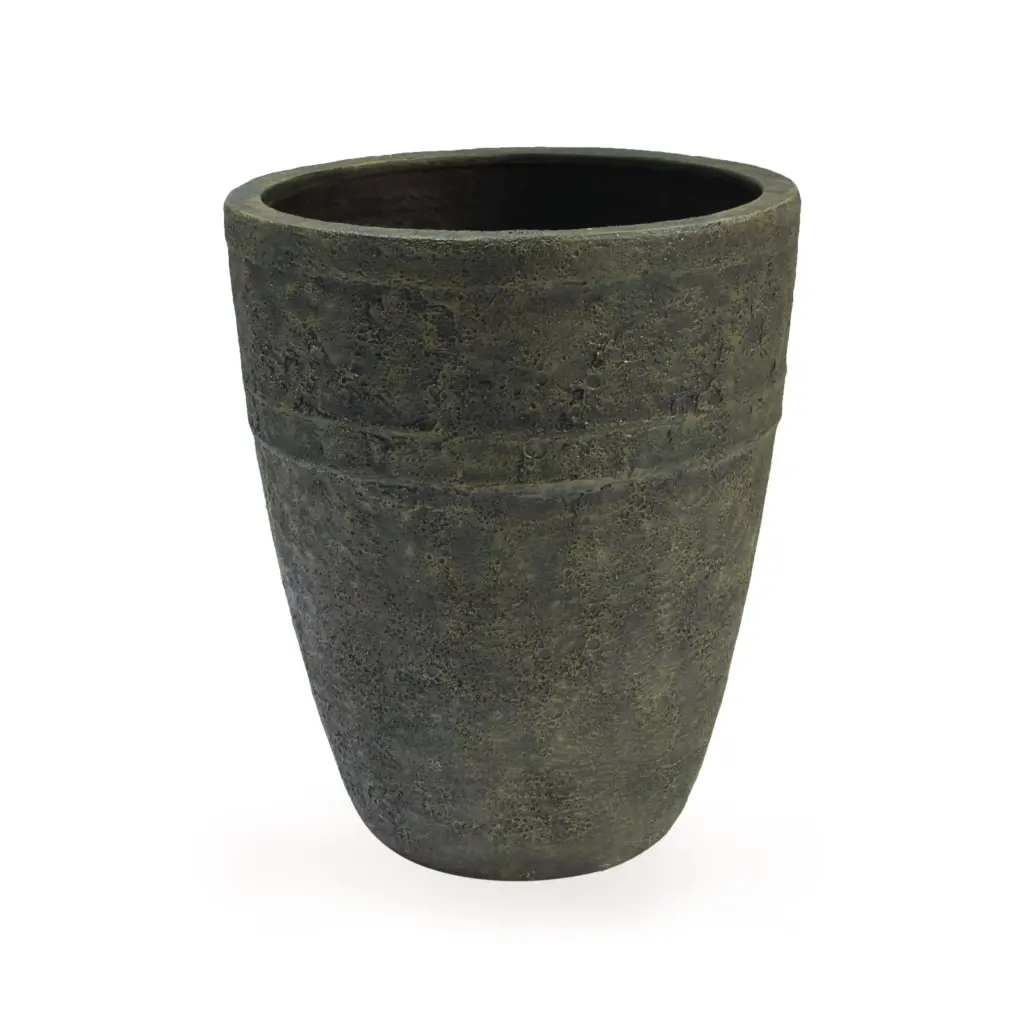 Milan Urn Poly Planter (Set Of 2) – Green Brown