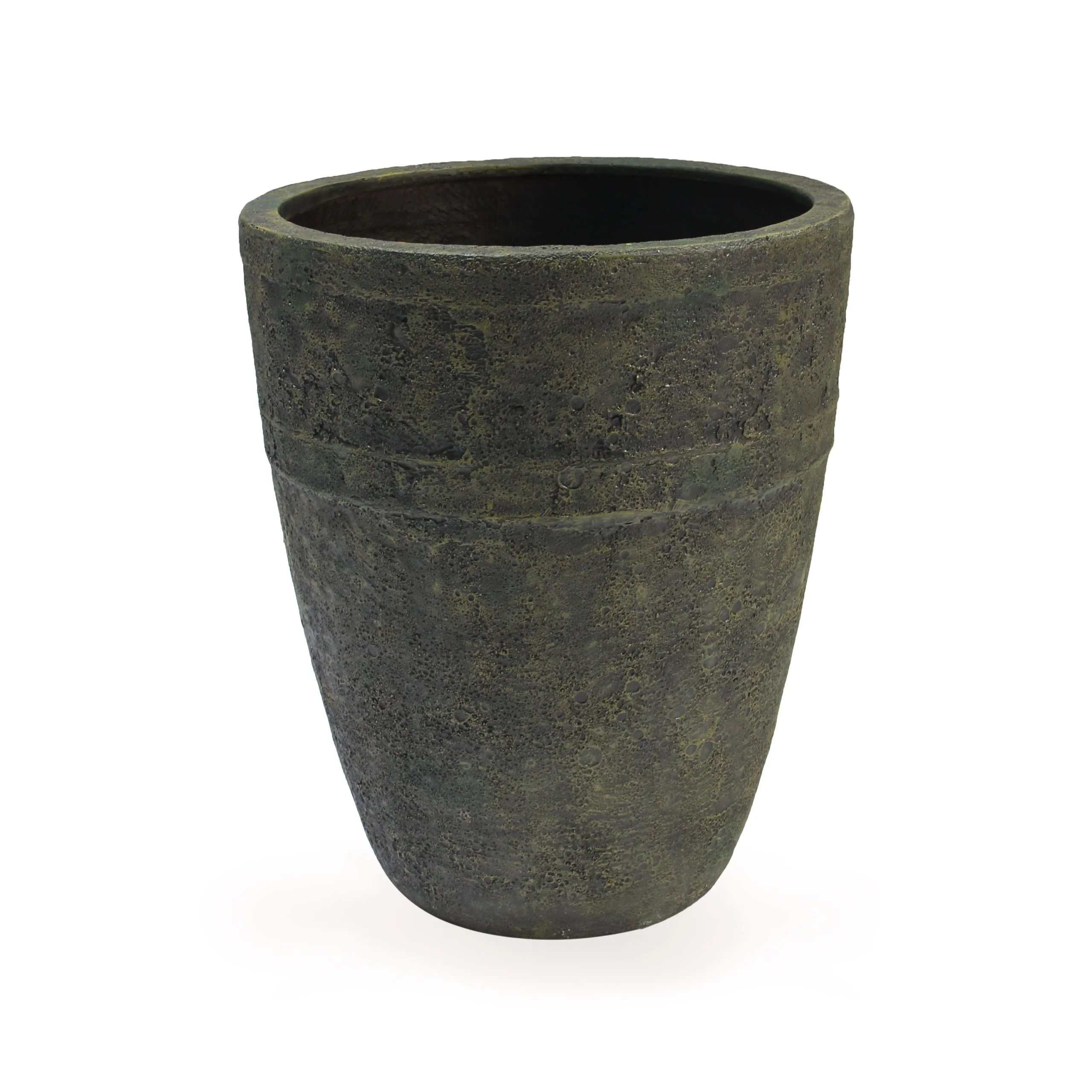 Milan Urn Poly Planter (Set Of 2) – Green Brown