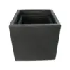 Rhine Square Poly Planter (Set Of 2) – Black