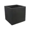 Rhine Square Poly Planter (Set Of 2) – Black
