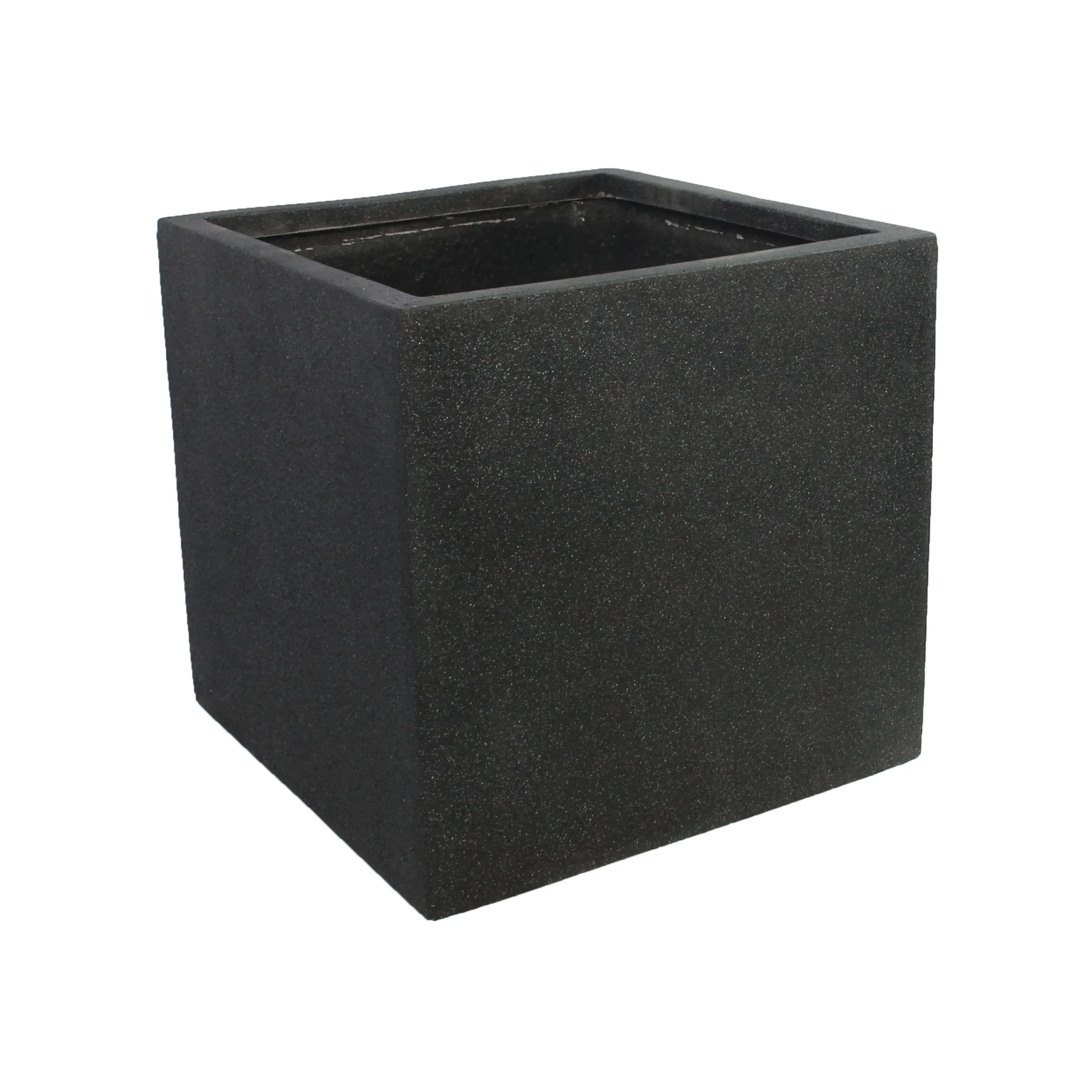 Rhine Square Poly Planter (Set Of 2) – Black