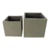 Rhine Square Poly Planter (Set Of 2) – Grey