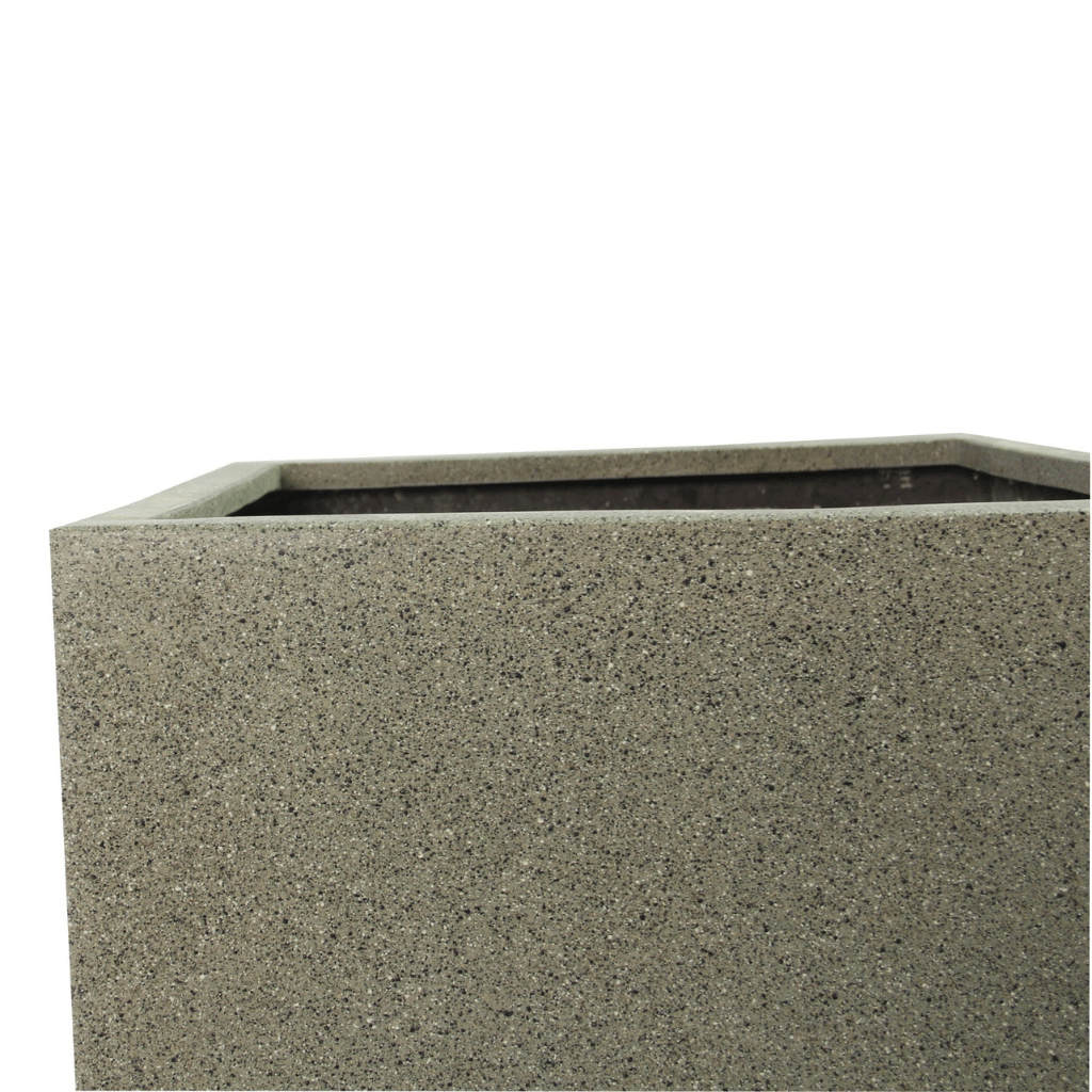 Rhine Square Poly Planter (Set Of 2) – Grey