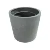 Rugen Cylindrical Round Poly Planter (Set Of 2) – Dark Grey
