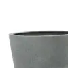 Rugen Cylindrical Round Poly Planter (Set Of 2) – Dark Grey