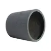 Rugen Cylindrical Round Poly Planter (Set Of 2) – Dark Grey