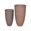 Shine Urn Poly Planter (Set Of 2) – Red Brown