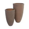 Shine Urn Poly Planter (Set Of 2) – Red Brown
