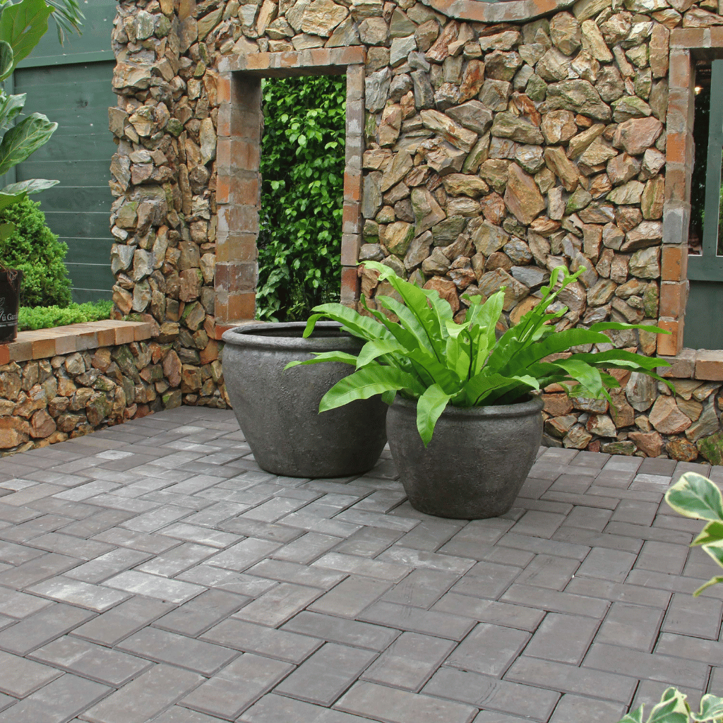 Terre Poly Planter (Set Of 2) – Grey