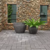 Terre Poly Planter (Set Of 2) – Grey