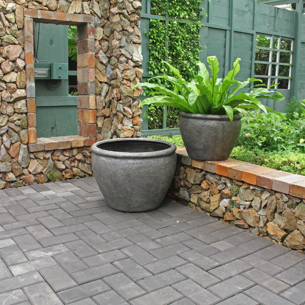 Terre Poly Planter (Set Of 2) – Grey